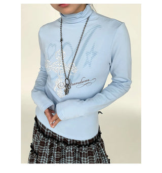 basic turtleneck top