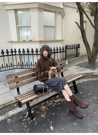 stitching leather coat