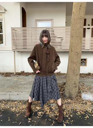 stitching leather coat