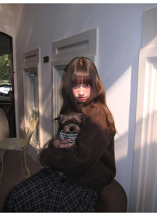 stitching leather coat