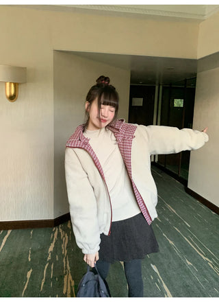 double-sided fur coat