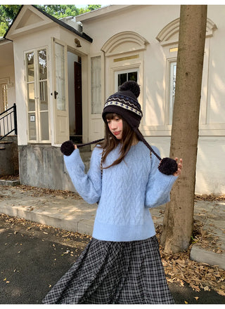 irregular plaid skirt