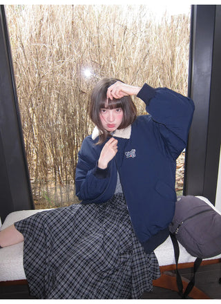 irregular plaid skirt