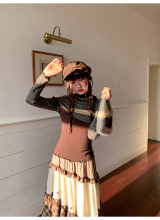 stacking stitch dress