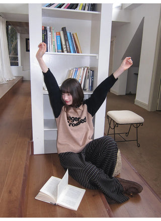 lace-up striped pants