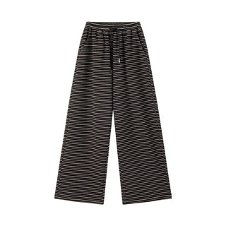 lace-up striped pants