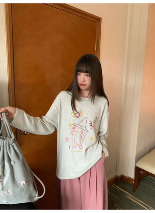 solid color pleated pants