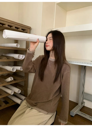 solid color pleated pants