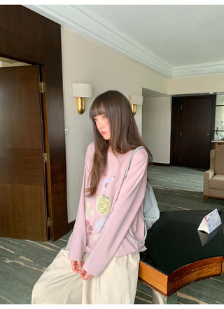 solid color pleated pants