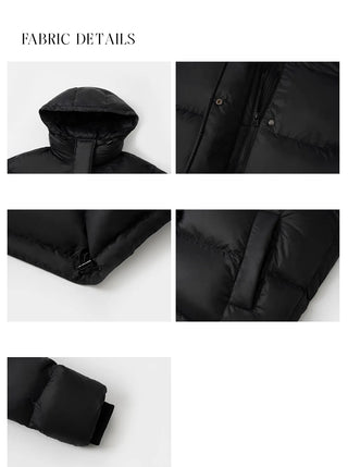 hooded down jacket