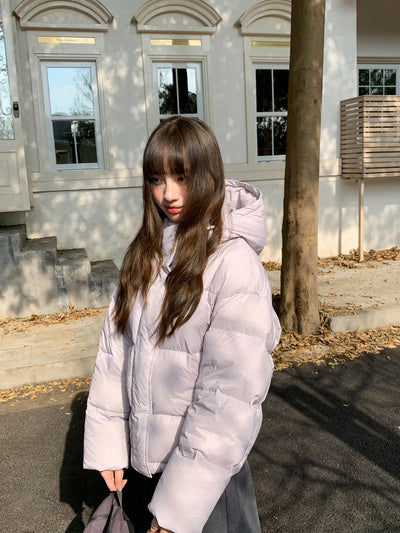 hooded down jacket