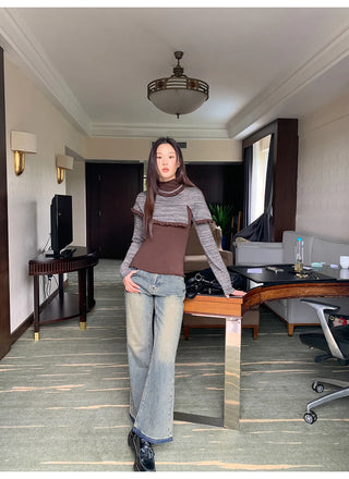 animal print set top