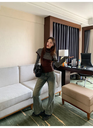 animal print set top