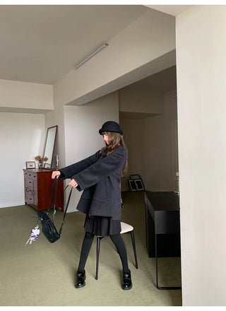 reversible wool coat