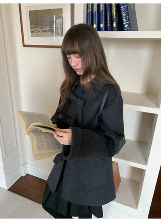 reversible wool coat