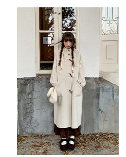 hooded wool coat