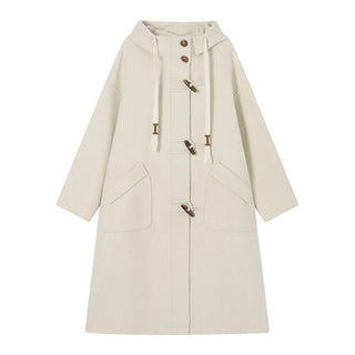 hooded wool coat