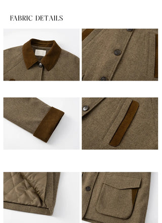 herringbone wool coat