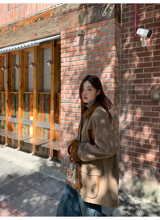 herringbone wool coat