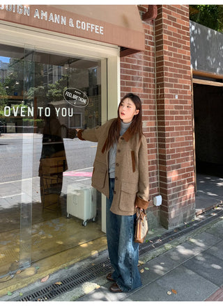 herringbone wool coat