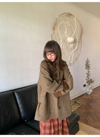 herringbone wool coat