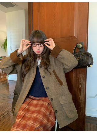 herringbone wool coat