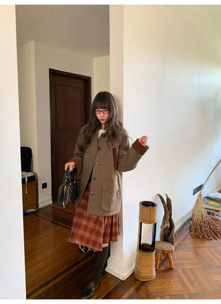 herringbone wool coat