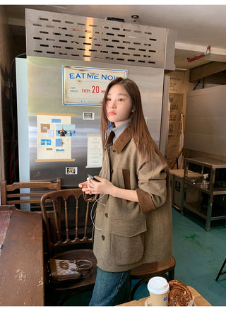 herringbone wool coat