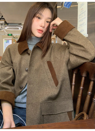 herringbone wool coat