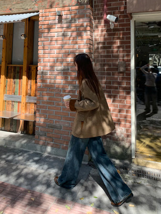 herringbone wool coat