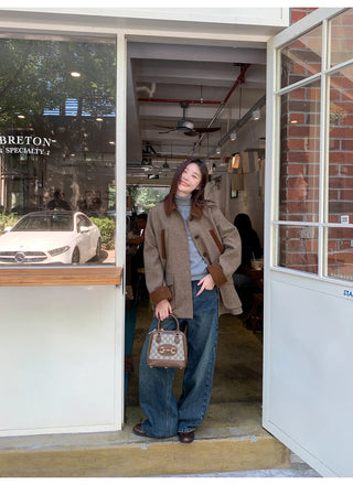 herringbone wool coat