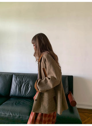 herringbone wool coat