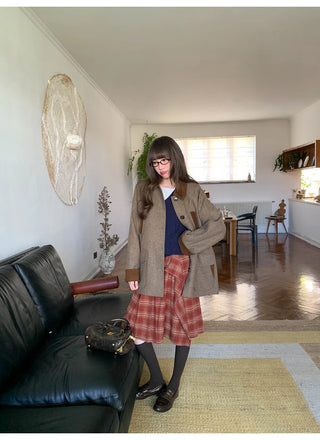 herringbone wool coat