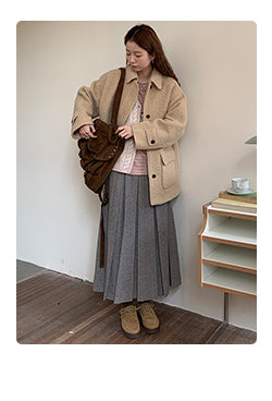 reversible wool coat