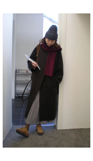 reversible wool coat