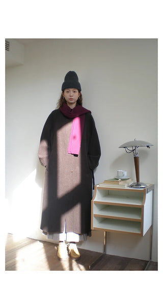 reversible wool coat