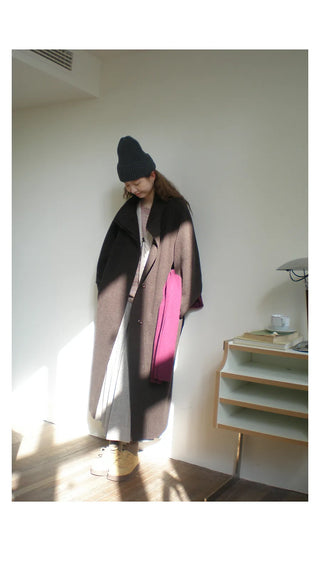 reversible wool coat