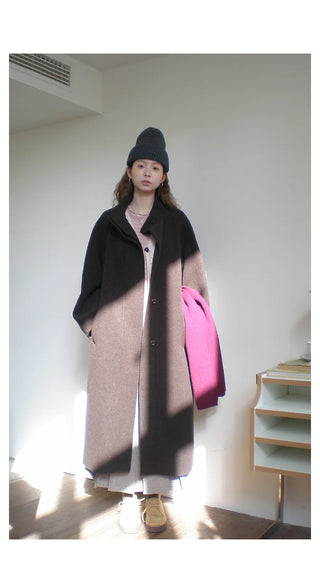 reversible wool coat