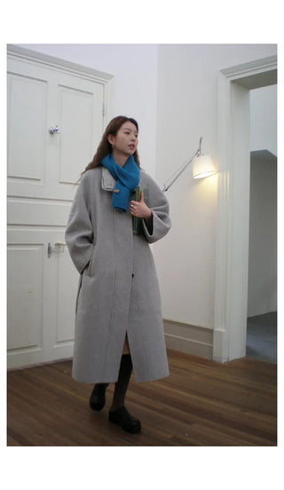 reversible wool coat