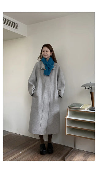 reversible wool coat