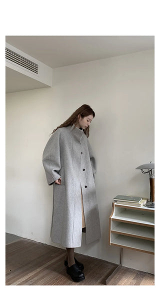 reversible wool coat