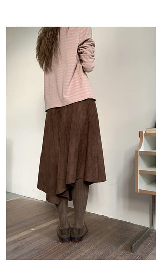 wool pleated skirt