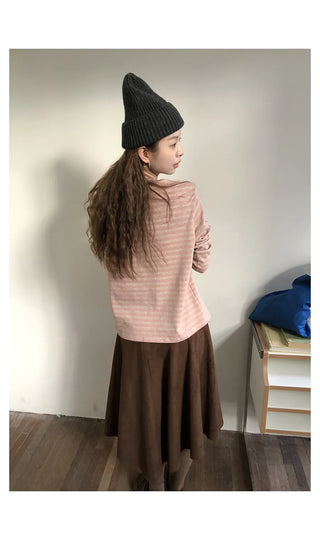 wool pleated skirt