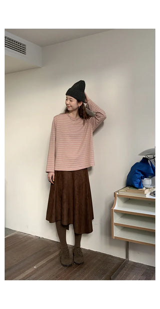 wool pleated skirt