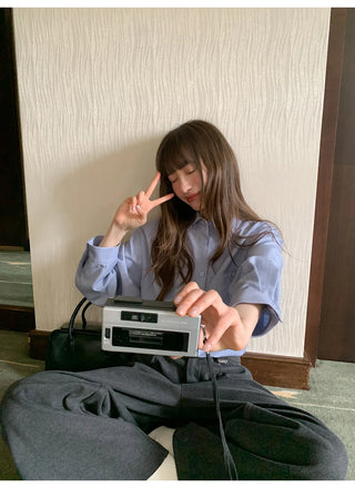 stickers striped shirt