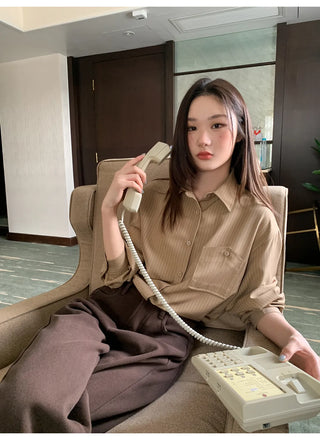 stickers striped shirt