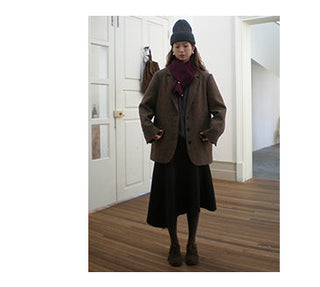 loop wool coat