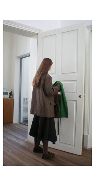 loop wool coat