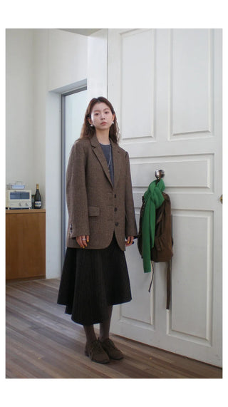 loop wool coat