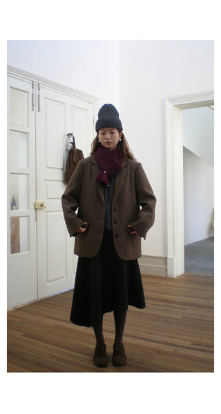 loop wool coat